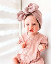 Load image into Gallery viewer, Dusty Pink Vintage Jersey Bow ( Limited edition)