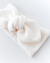 Load image into Gallery viewer, White Vintage Jersey Bow (Limited edition)