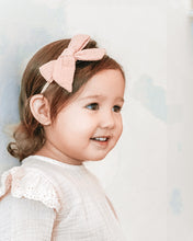 Load image into Gallery viewer, Mini Bow // Dusty Pink // Nylon Headband