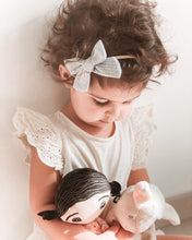 Load image into Gallery viewer, Mini Bow // Light Grey // Nylon Headband