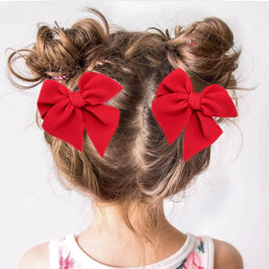Clip Bow HOT RED