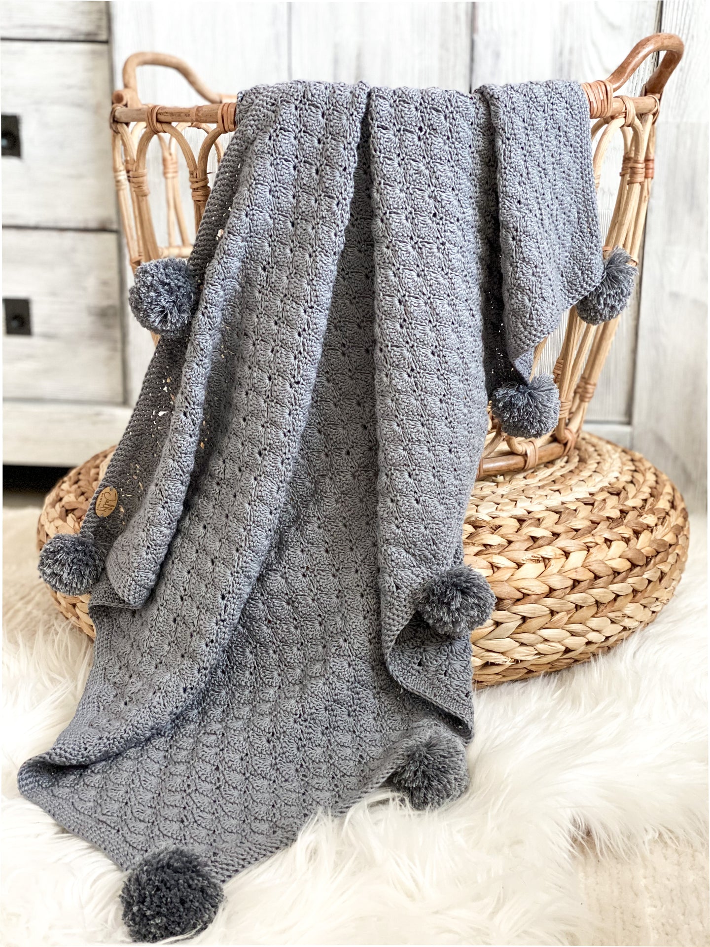 GRAY Baby Blanket