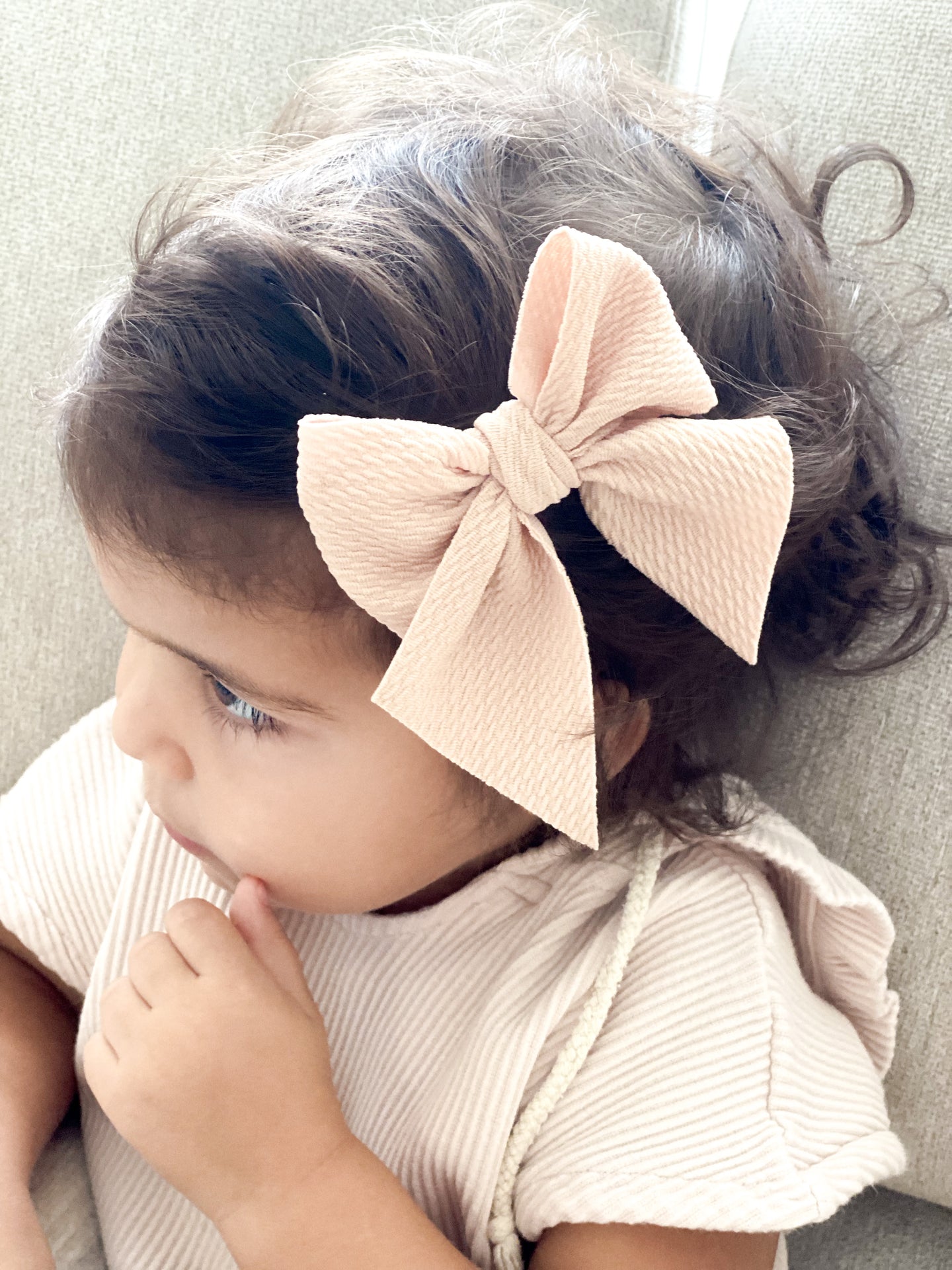 Clip Bow BEIGE